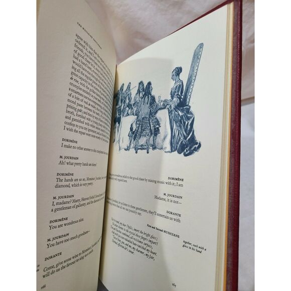 Two Plays Moliere Easton Press Collector’s Edition Genuine Leather Bound Book - Picture 5 of 6